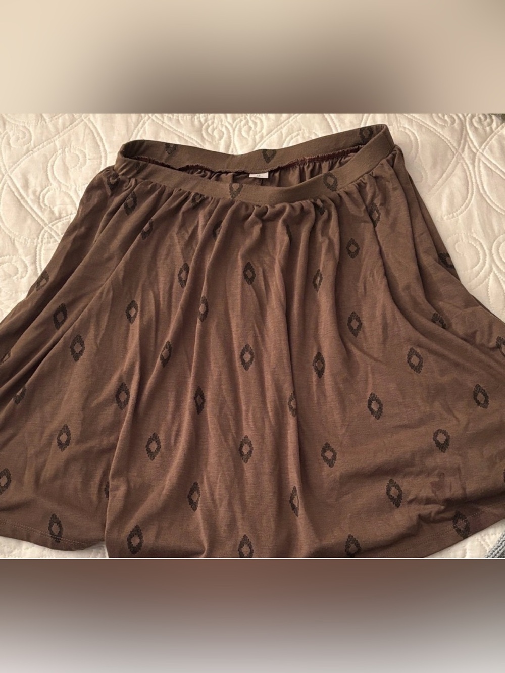 Old Navy Brown Patterned Circle Skirt